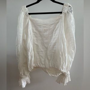 Free People white long sleeve top, size small